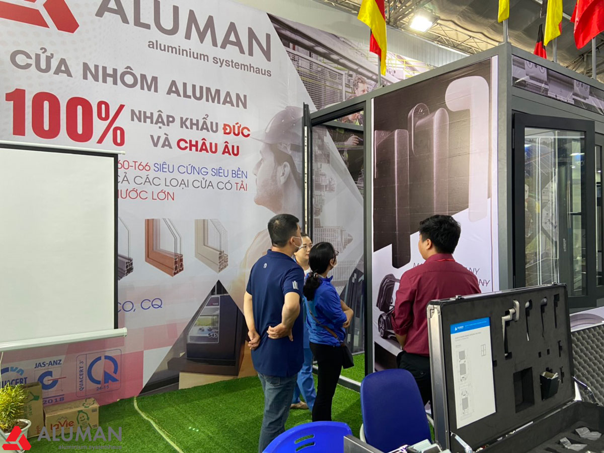 Cửa nhôm Aluman xuất xứ 100% từ Đức và Châu Âu.