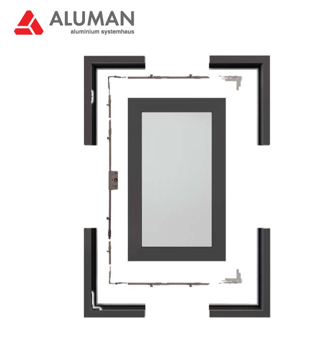 Hàng nghìn điểm khóa đạt tiêu chuẩn chống trộm với hệ cửa nhôm Aluman