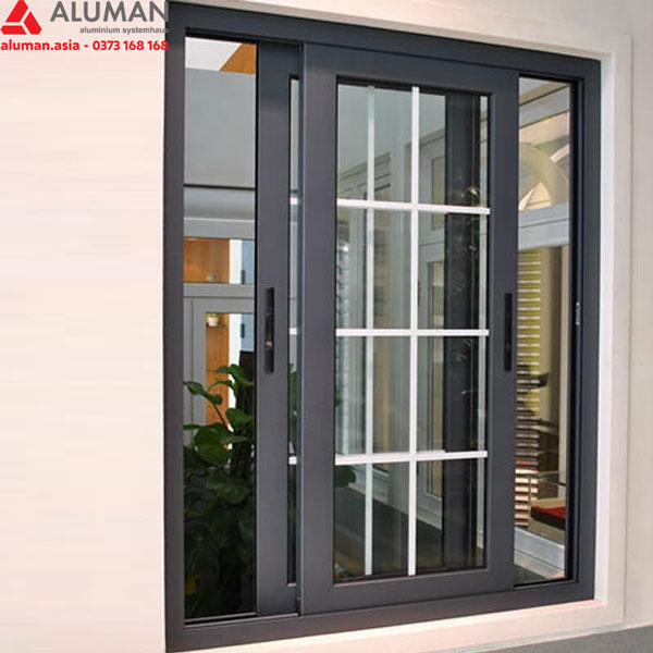 Cửa nhôm Aluman mở trượt 2 cánh