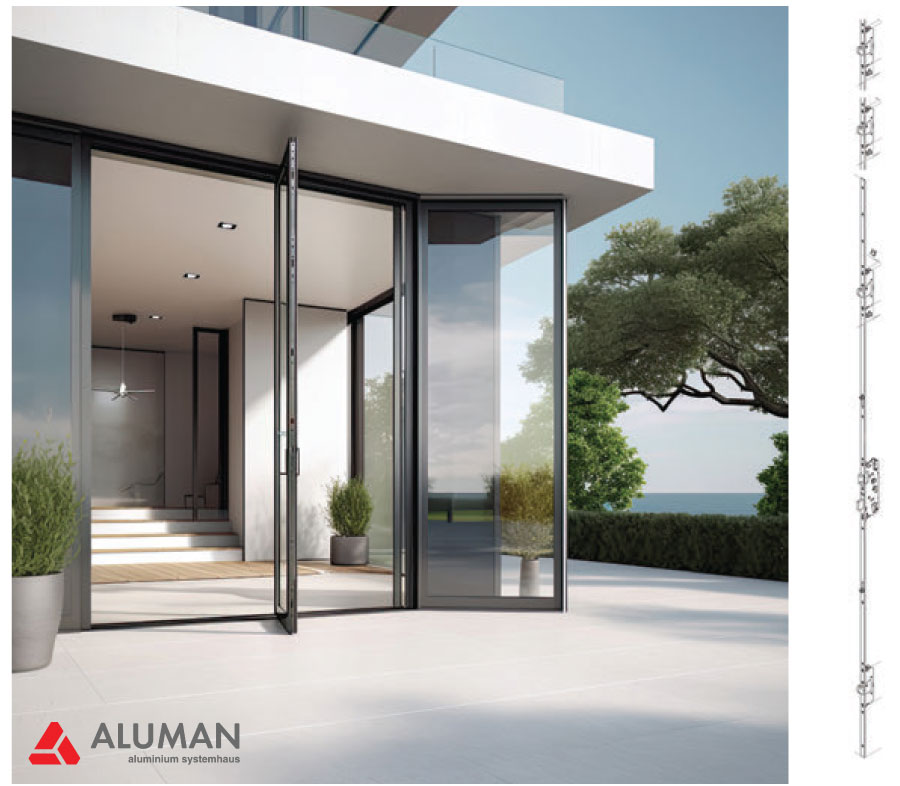 Cửa đi cao lên đến 6m chống trộm RC2 đã được kiểm chứng tại Đức