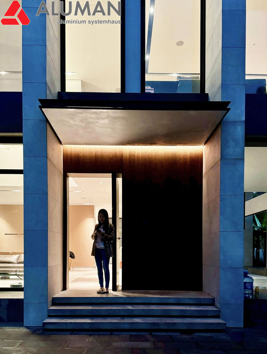 Hình ảnh bộ cửa đi chính Aluman Pivot Door Siêu phẩm hot nhất hiện nay